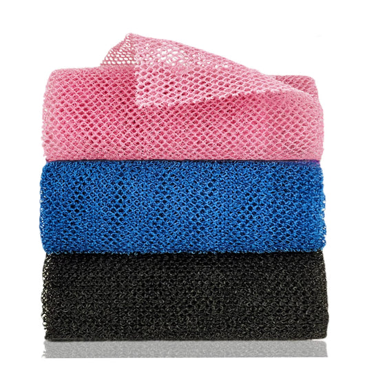 Nylon Long African Bath Net Sponge Eco-Certified Luffa Body Scrubber for Hands Light Weight Shower Belt/Brush/Bag Brush