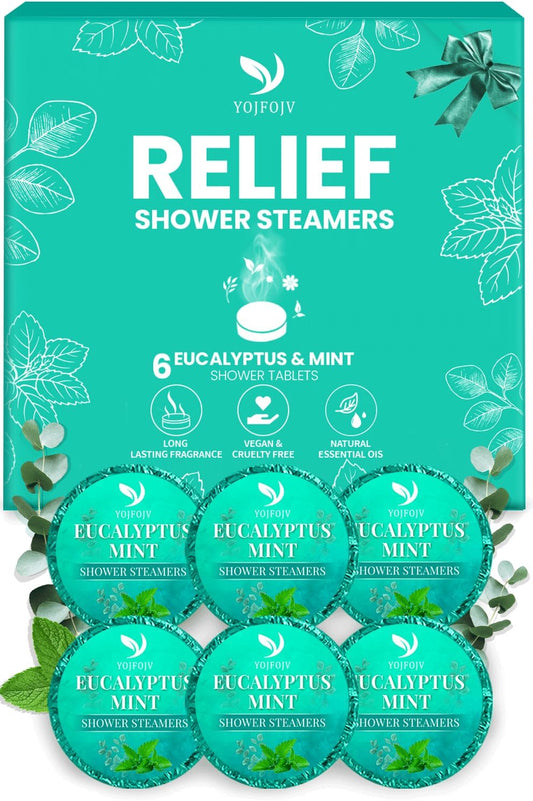 Shower Steamers Aromatherapy 6 Pack - Relaxation Self Care Gifts