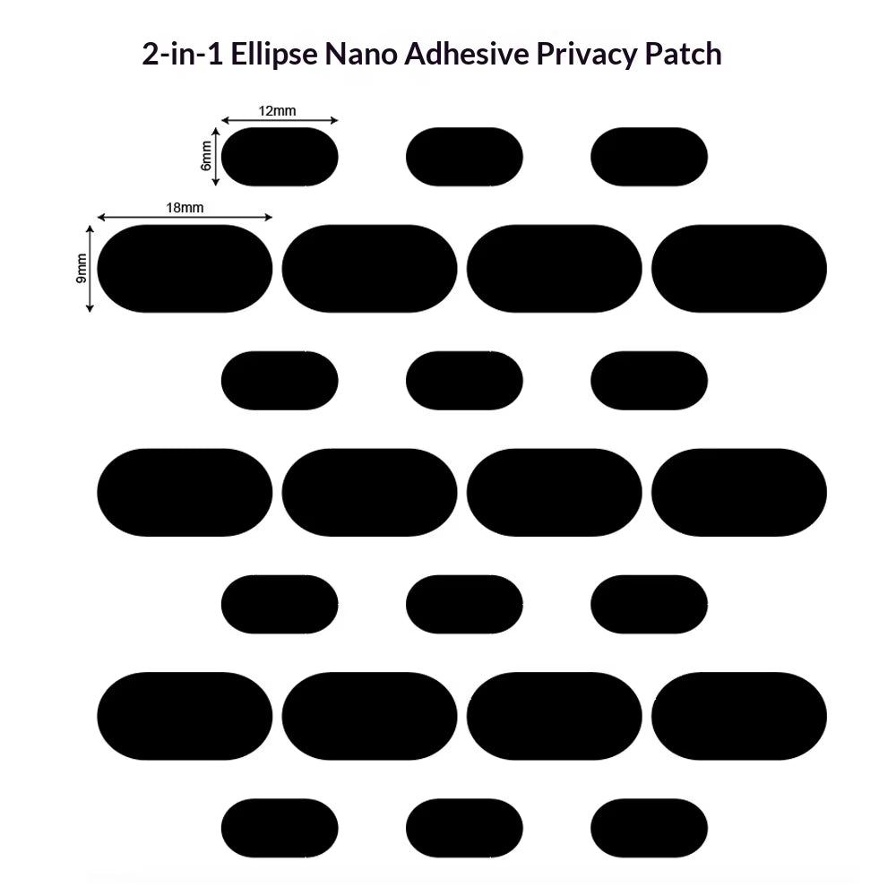 Manufacturer'S Various Sizes Phone Computer Protective Covers Lens & Camera Privacy Stickers Nano-Adhesive Model BR