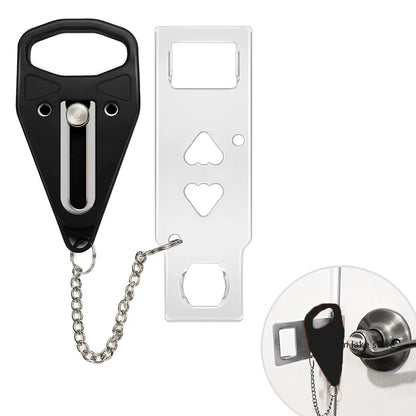 Portable Door Lock Hotel Door Locks for Travelers Anti-Theft Self-Defense Accommodation Door Stopper for Apartment Security